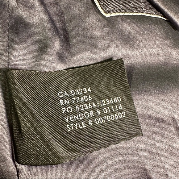 Club Monaco ‘Kingston Tex Blazer’ in “Dark Grey Mix” Pinstripe Size 6 - Picture 7 of 15